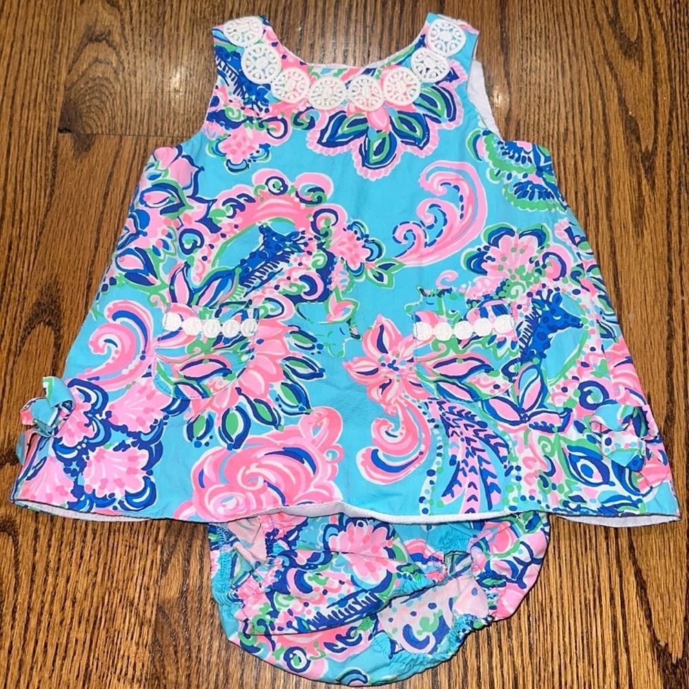 Lilly Pulitzer Baby Lilly Shift Dress Jungle Sunrise